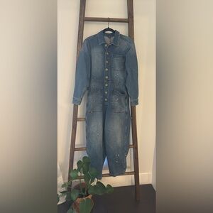 Denim Free People Jumpsuit
